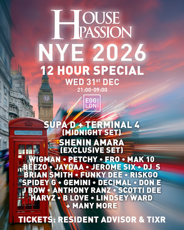 Egg X House Passion Pres: NYE (12 Hour Special)