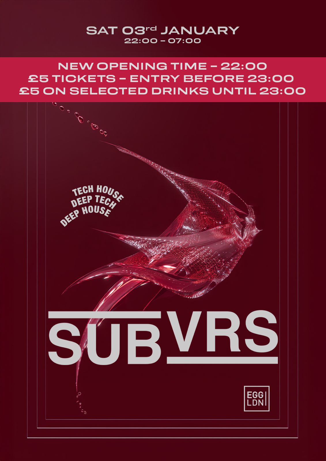 Egg LDN Pres: SUBVRS – Payback Special