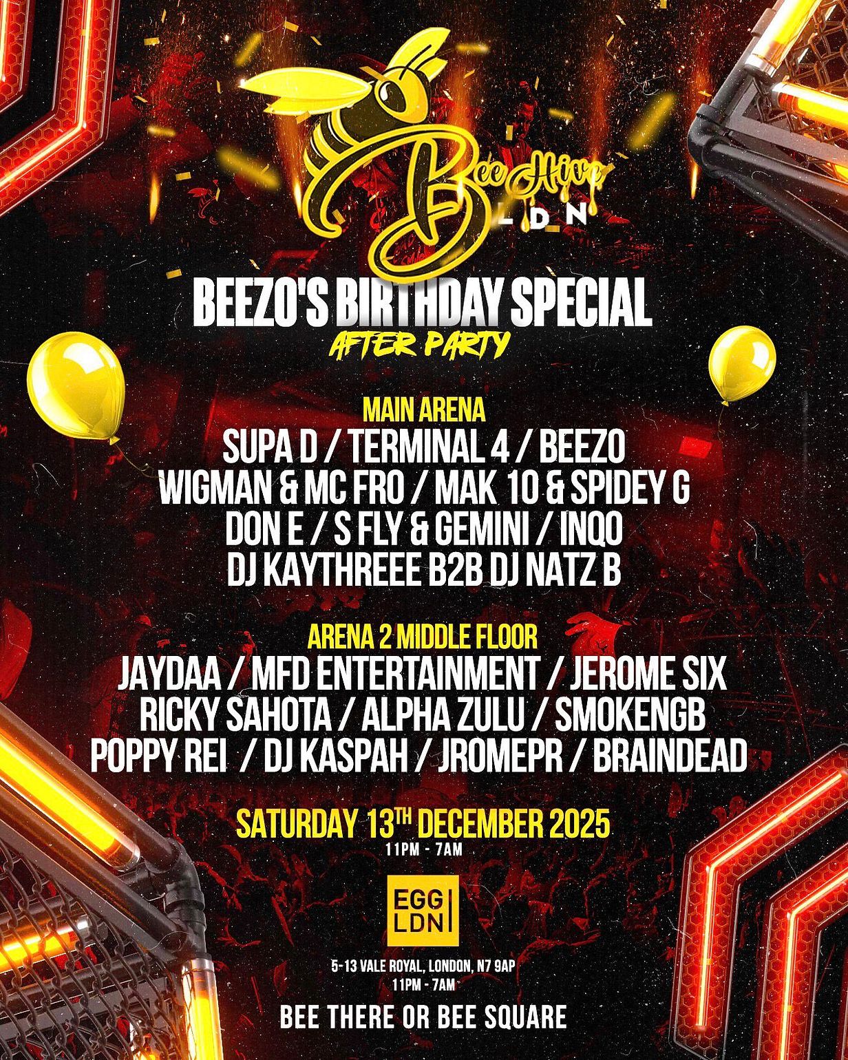 Beehive LDN (Beezo’s Birthday) Deep, Tech