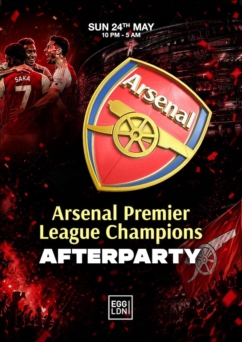 Arsenal Premier League Champions Afterparty