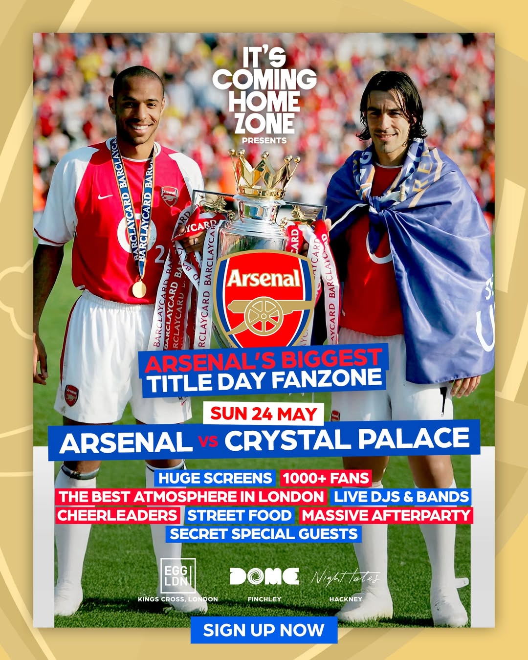 Arsenal: Champions26: Premier League Final Day Fanzone (Adults)