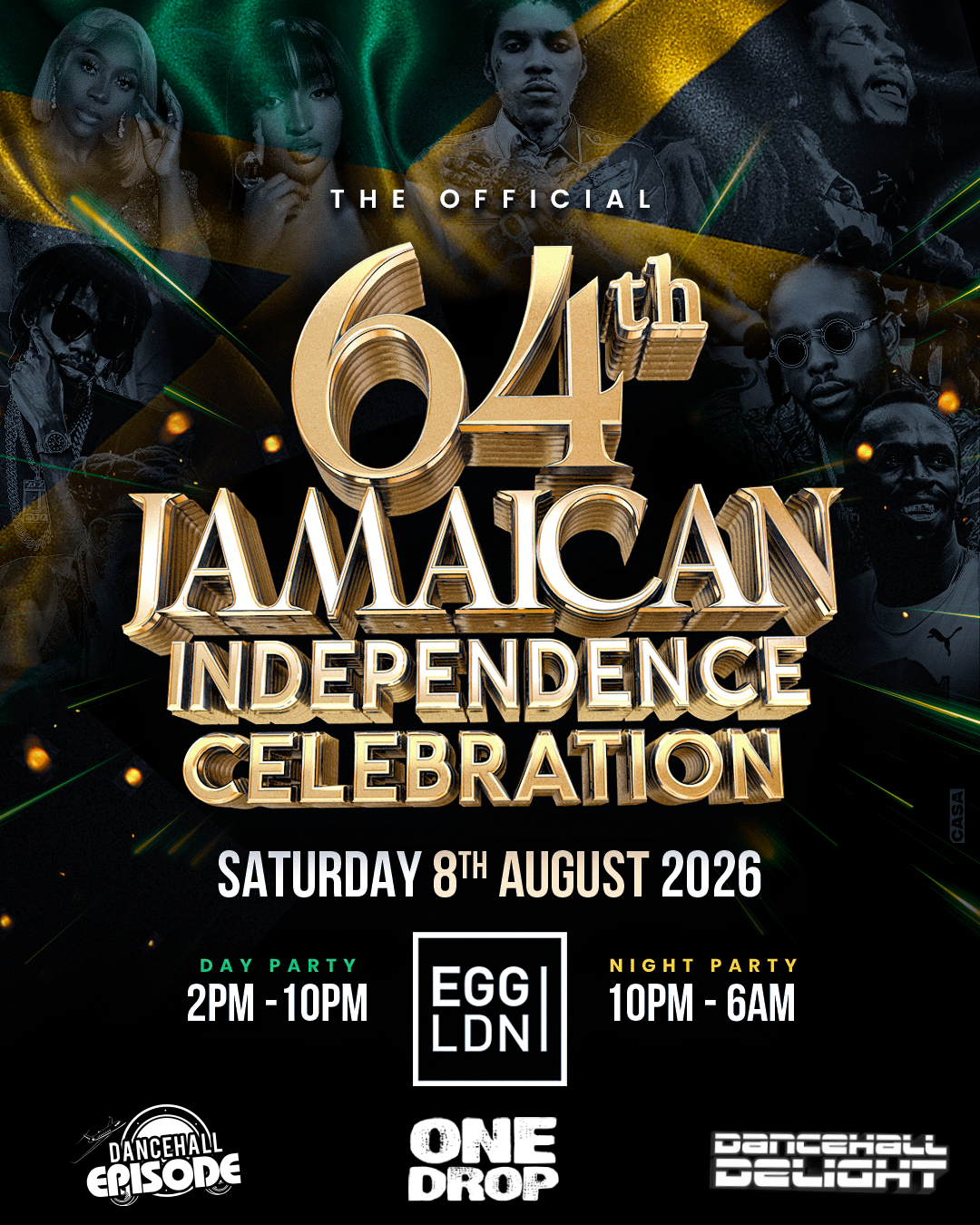 The Official 64th Jamaican Independence Celebration – Day & Night party