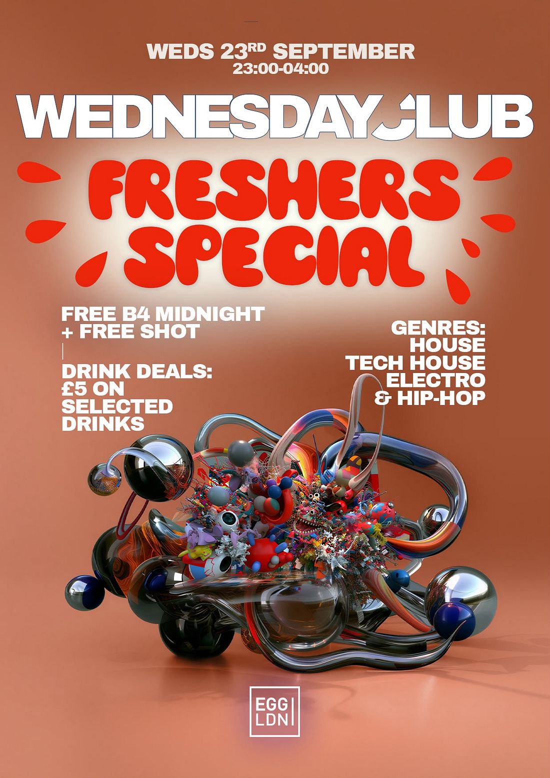 Wednesday Club – Freshers special: House, Tech House, Electro & Hip Hop