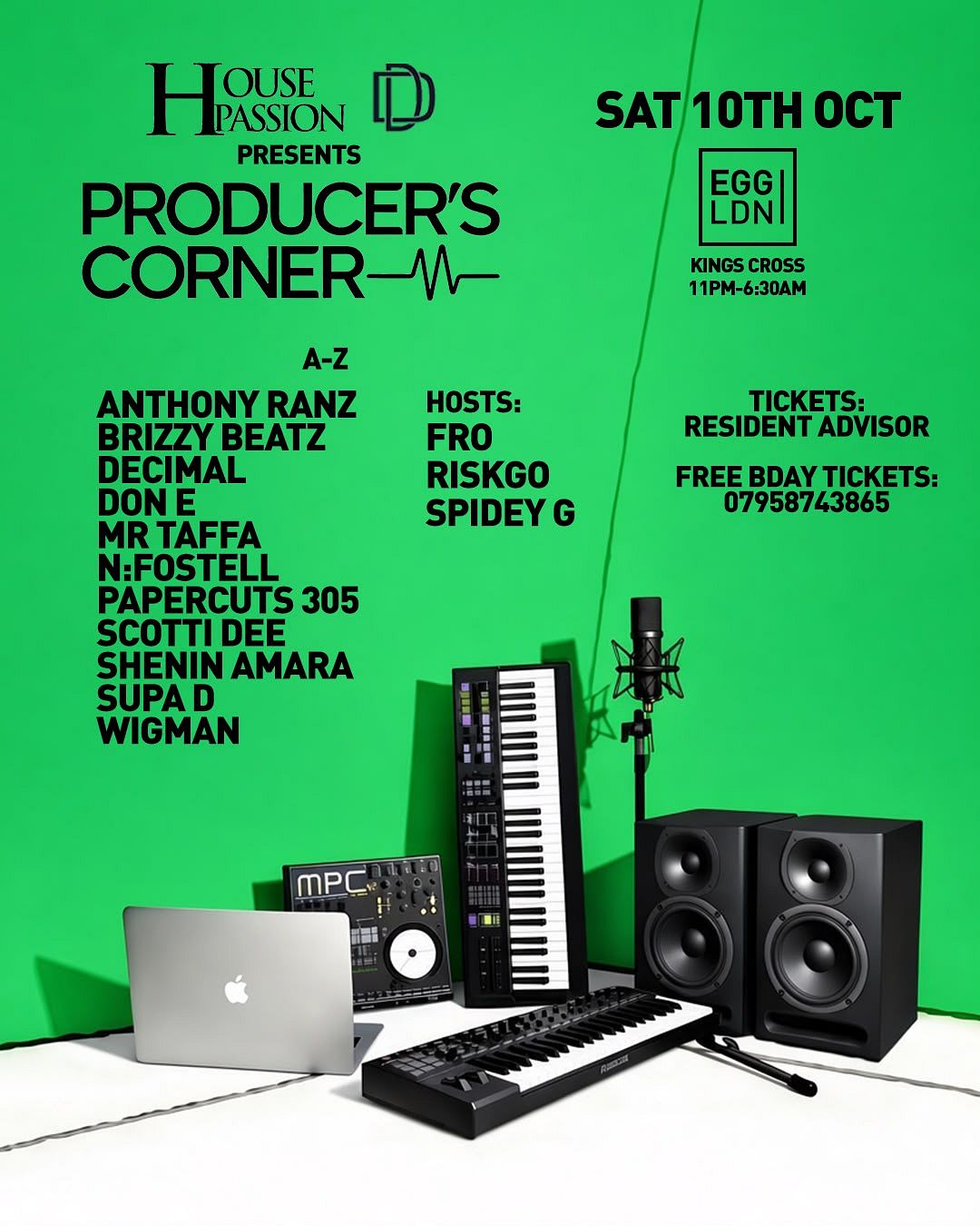 House Passion presents Producer’s Corner flyer